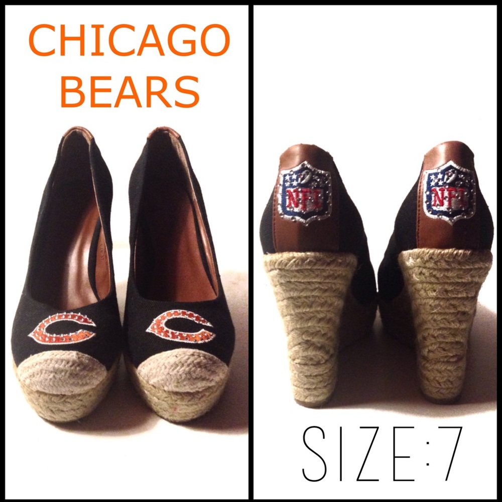❌SOLD❌ *EUC* NFL Chicago Bears Canvas Espadrilles